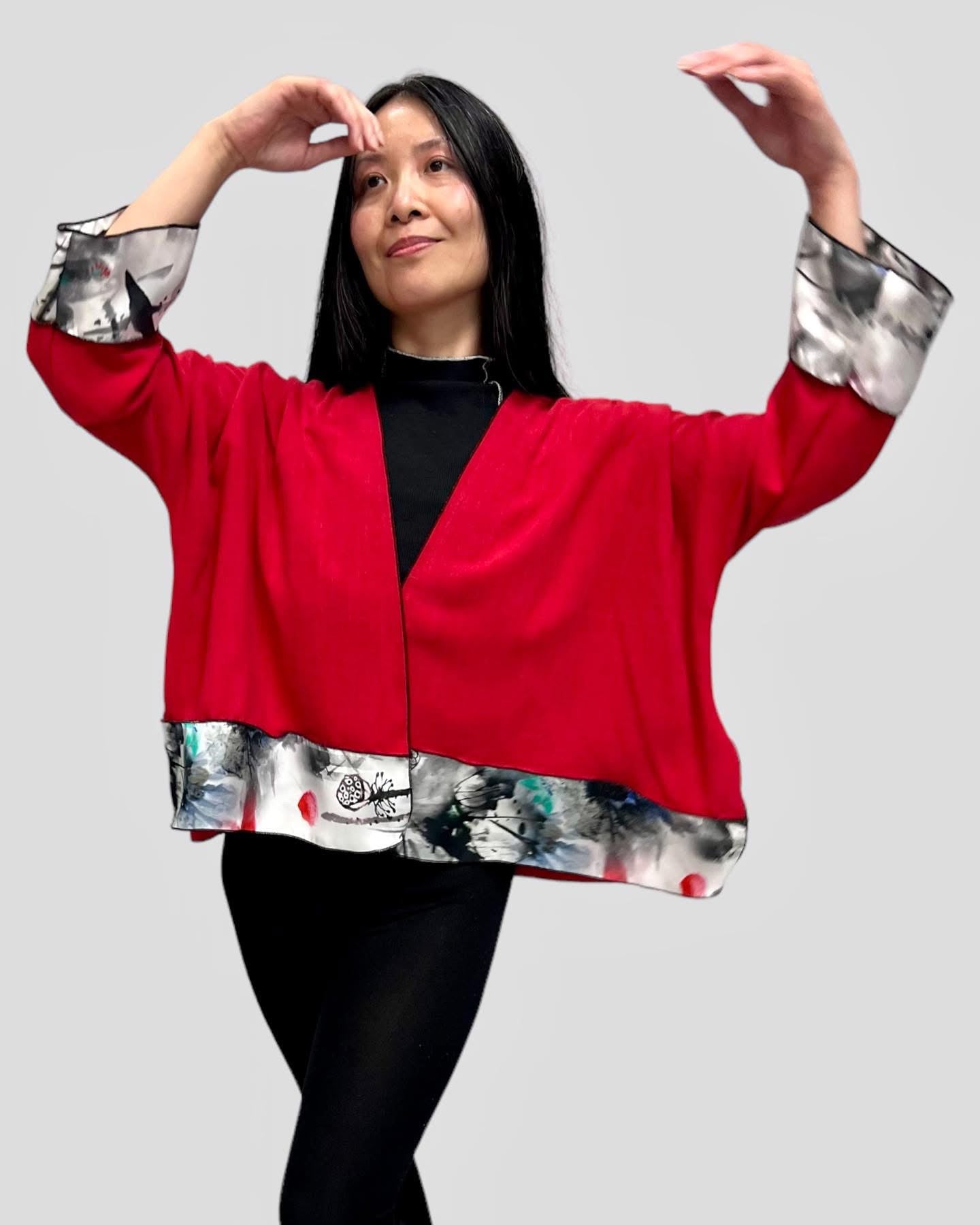 LINEN/VISCOSE WITH SILK TRIM - JALVS339