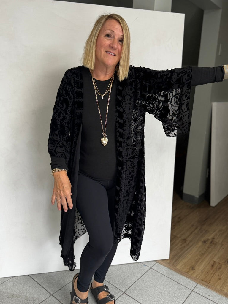 Silk Burn Out Velvet Jacket - JAS15