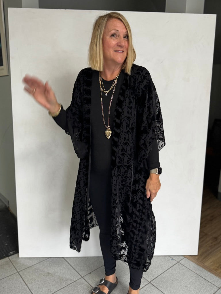 Silk Burn Out Velvet Jacket - JAS15