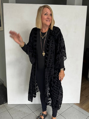 Silk Burn Out Velvet Jacket - JAS15