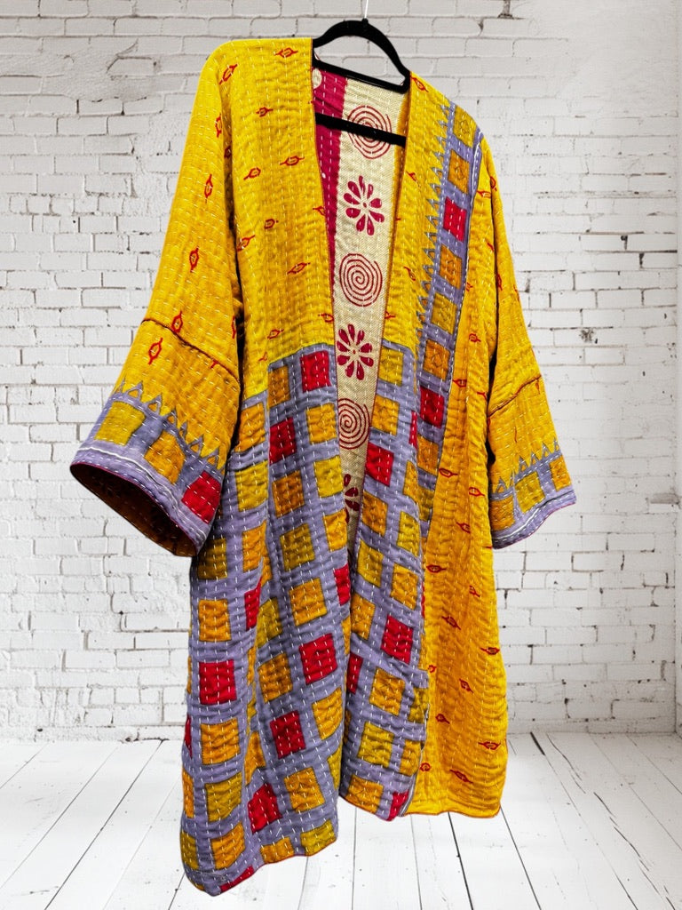 SOLD OUT JACKET  - VINTAGE COTTON KANTHA - JAVC2020