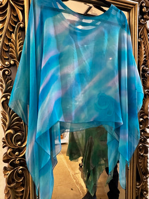 Silk Poncho = PO609