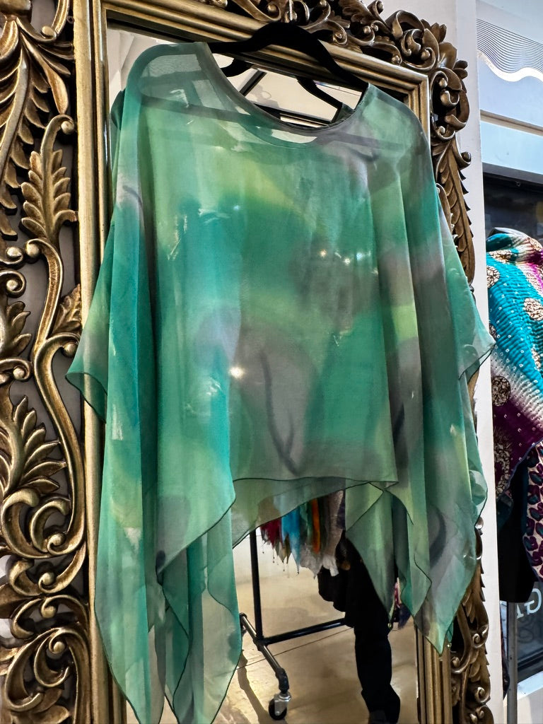 Silk Poncho - PO610