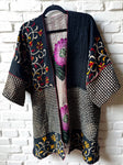 Vintage Cotton Kantha Jacket reversible - RUVC9616