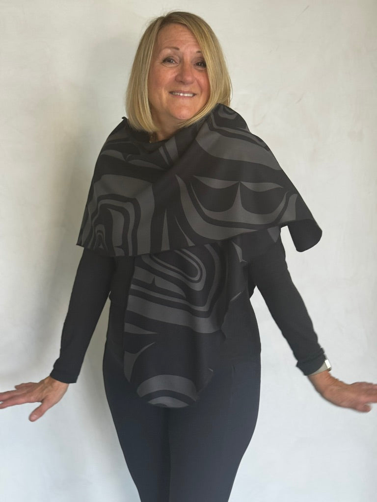 POLYESTER RUANA AND/OR SCARF - RUP19