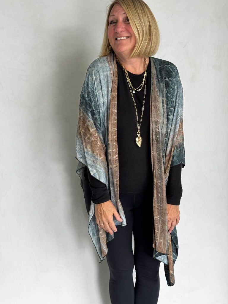 LINEN RUANA - RUL11125