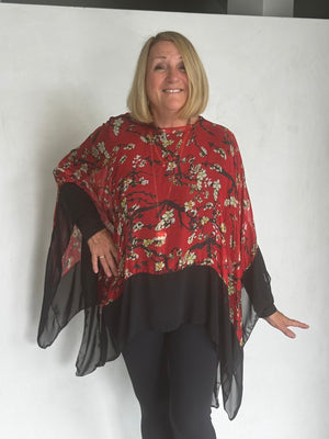 SILK PONCHO - POSP491