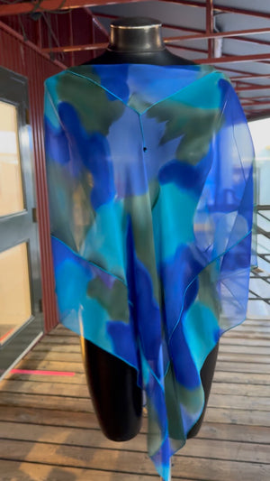 Silk Poncho - 16044