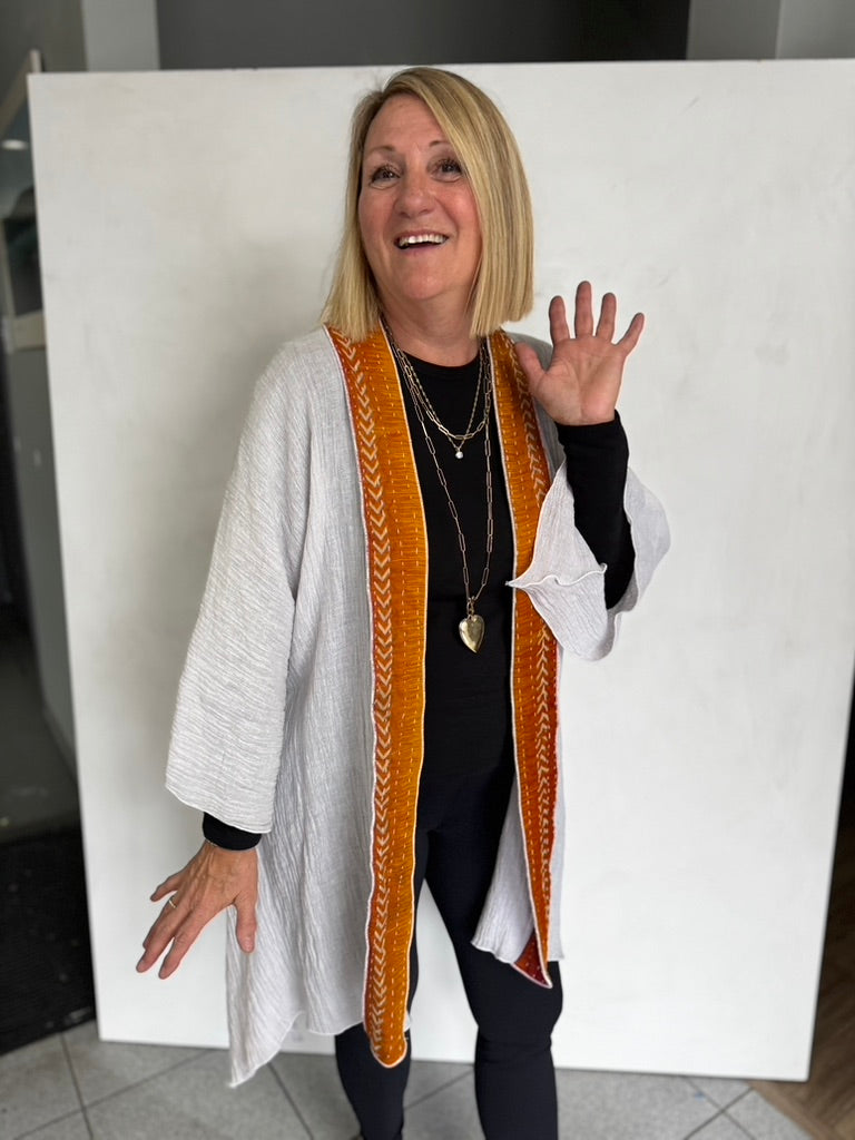 LINEN WITH VINTAGE COTTON JACKET - JALC116