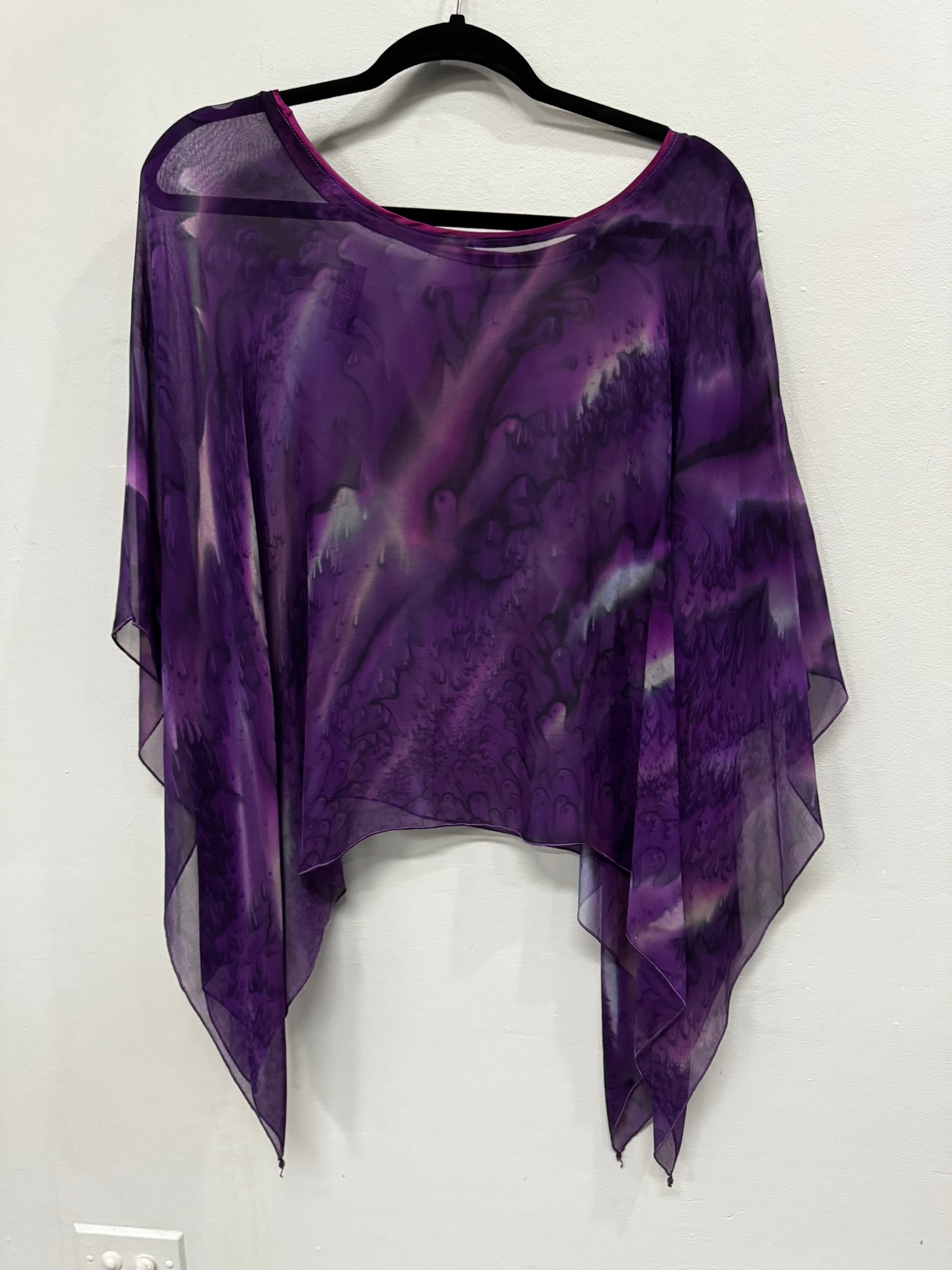 sold out - EXCLUSIVE SALE - $100 OFF if you buy 2 or more until Wednesday, Oct 29 - silk poncho - pos3