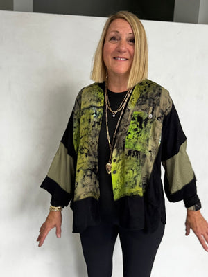 UPCYCLED three kinds of RAYON - JACKET - JAR208