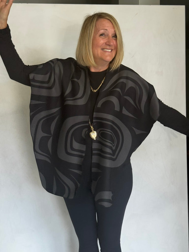 POLYESTER RUANA AND/OR SCARF - RUP19