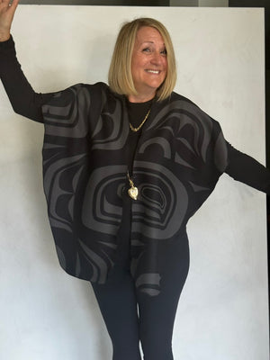 POLYESTER RUANA AND/OR SCARF - RUP19