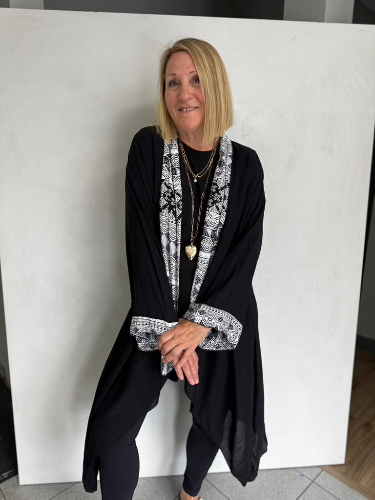 VISCOSE LONG JACKET - JAV754