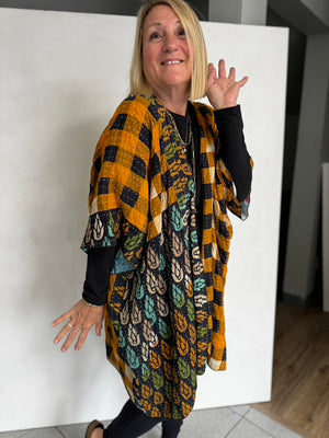 VINTAGE COTTON KANTHA JACKET - JAVC813