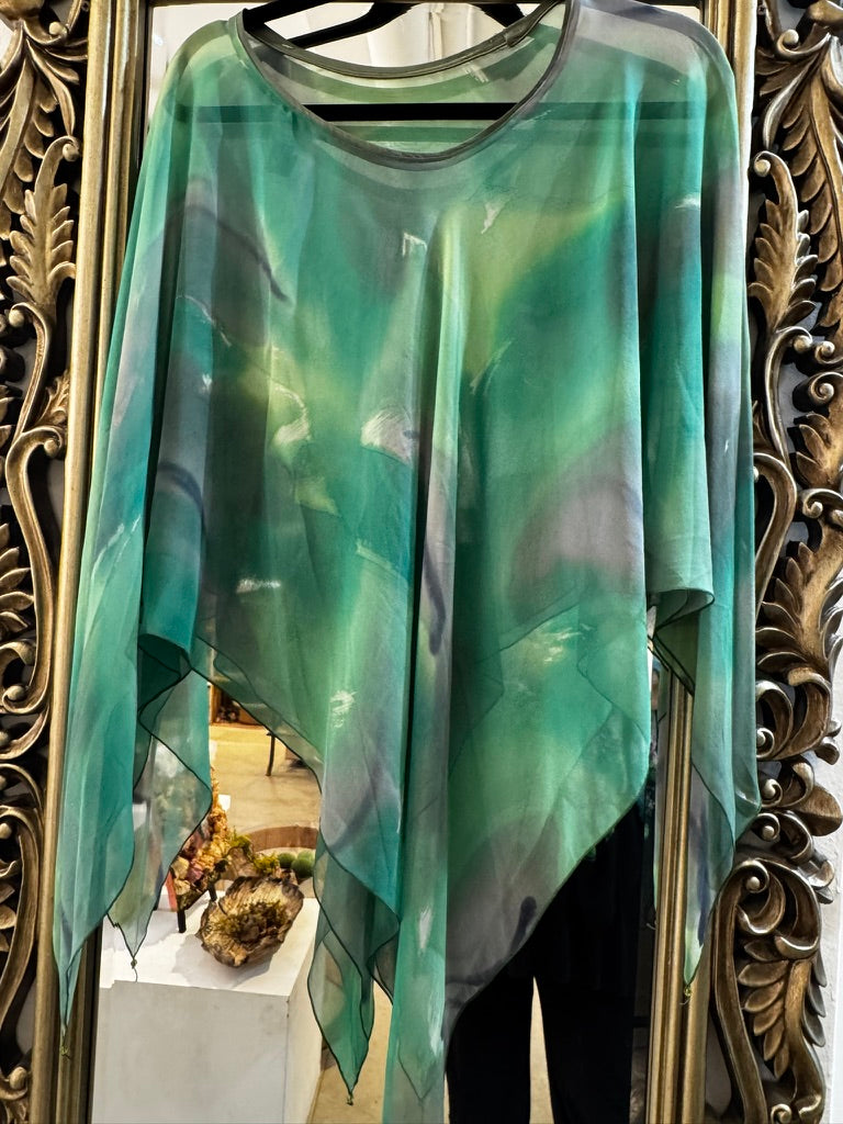 Silk Poncho - PO610