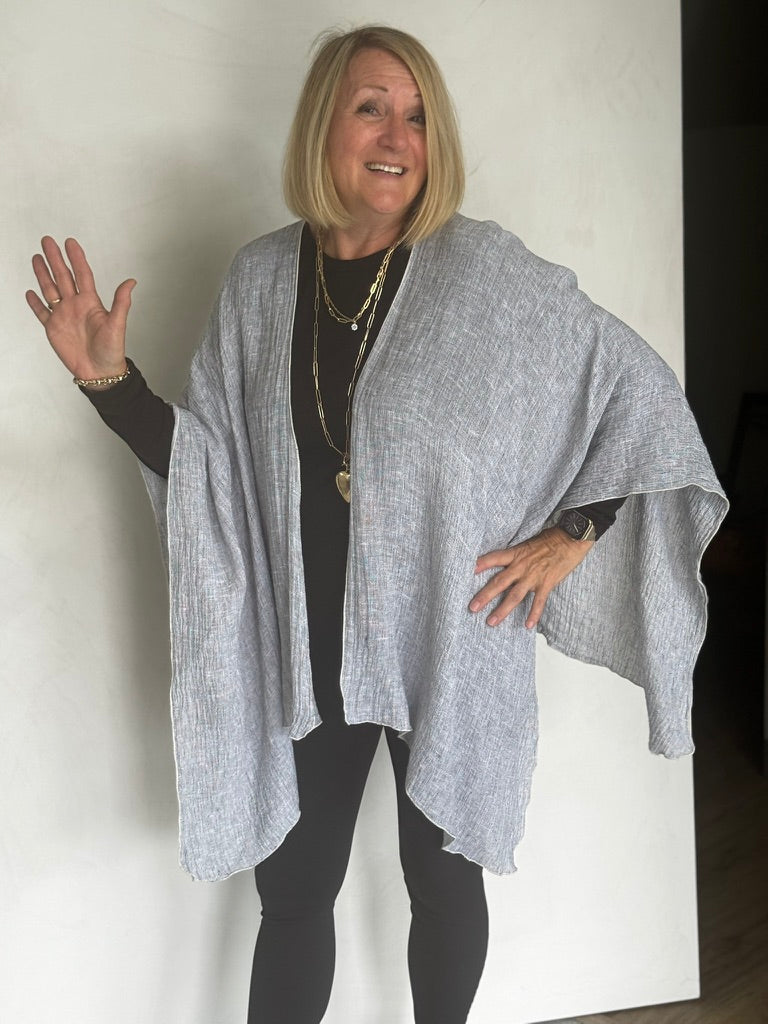 LINEN RUANA - RUR0008