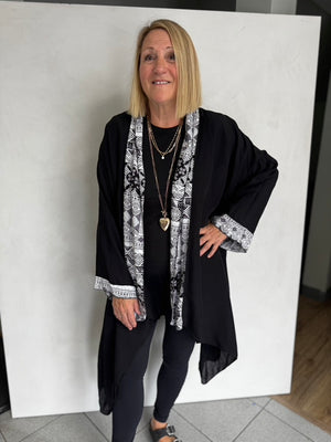 VISCOSE LONG JACKET - JAV754