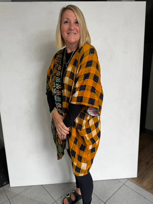 VINTAGE COTTON KANTHA JACKET - JAVC813