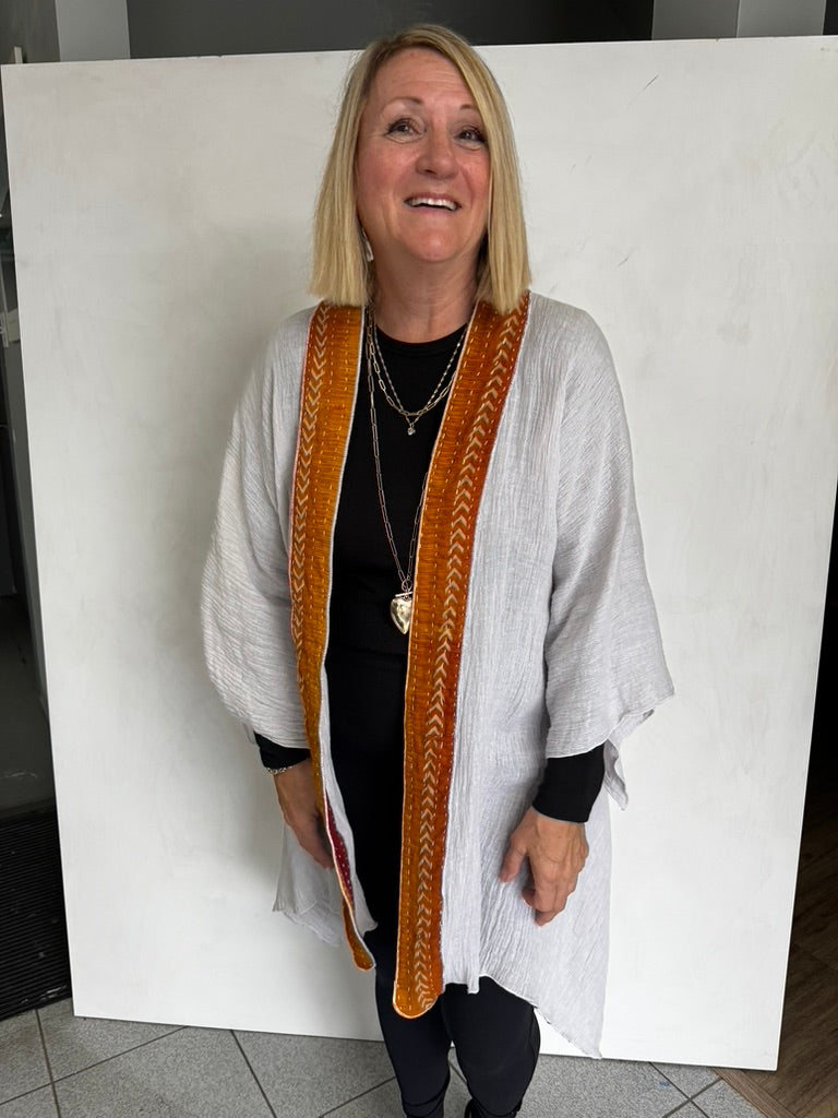 LINEN WITH VINTAGE COTTON JACKET - JALC116