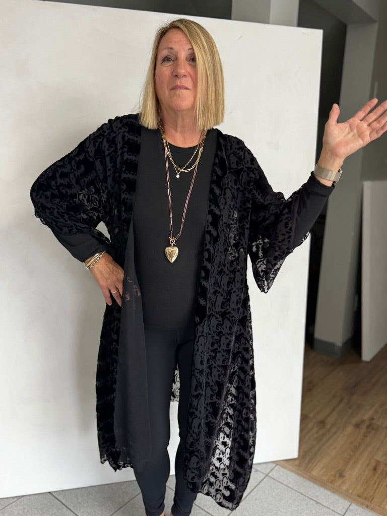 Silk Burn Out Velvet Jacket - JAS15