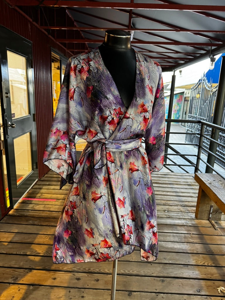 Silk Jacket with belt/scarf - JAS555