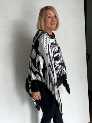 SILK PONCHO - POS11124