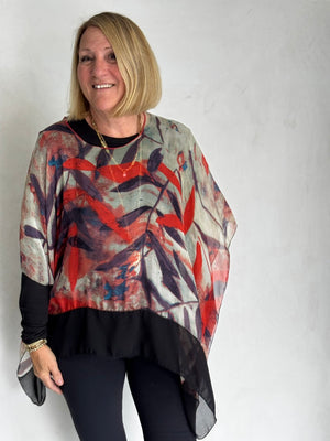 SILK PONCHO - POS11122