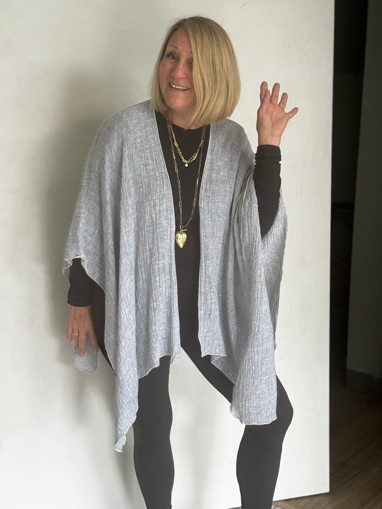 LINEN RUANA - RUR0008