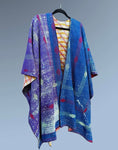 Vintage Cotton Kantha Ruana - RUVC9615