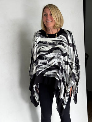 SILK PONCHO - POS11124