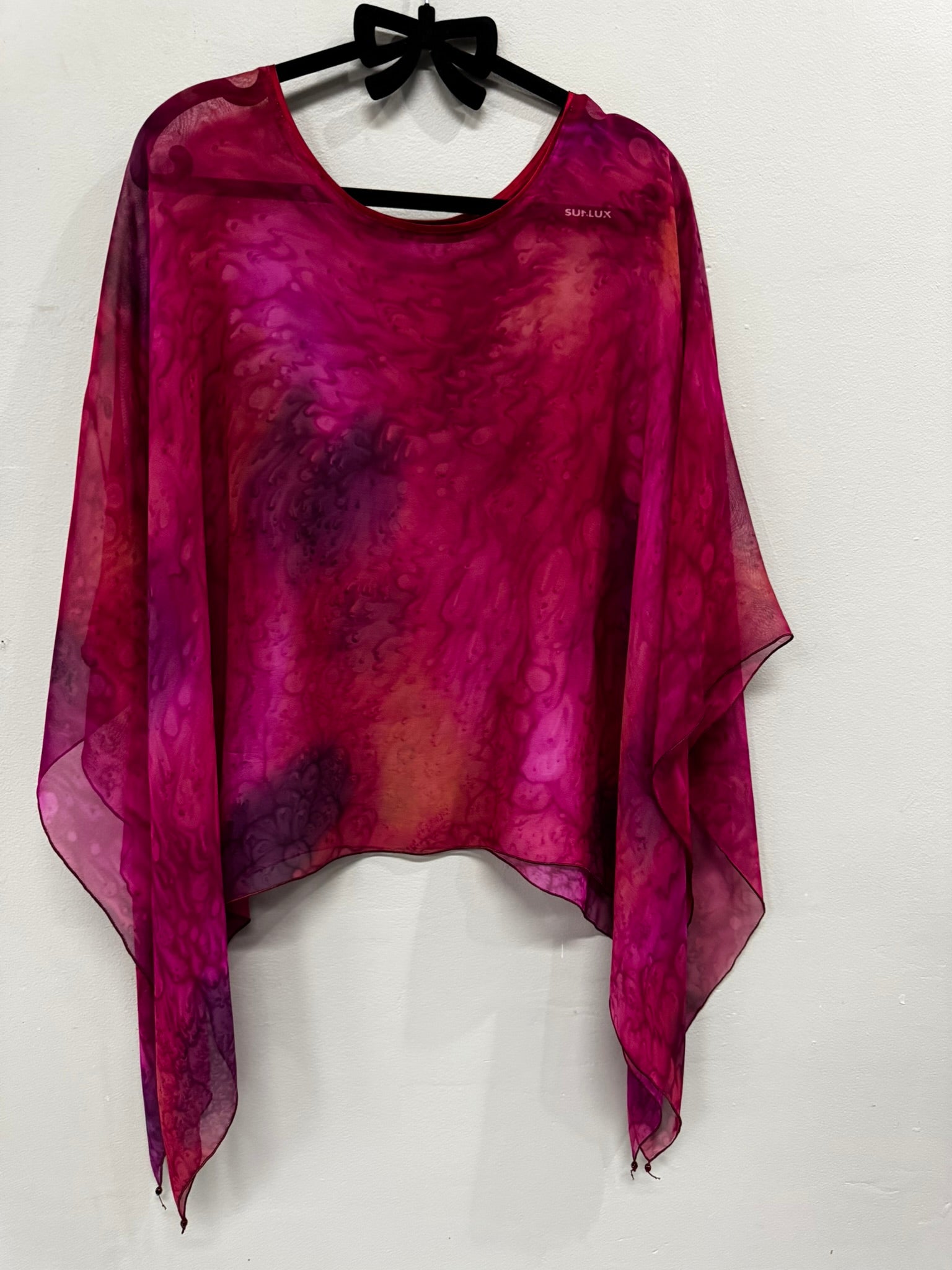sold out EXCLUSIVE SALE - $100 OFF if you buy 2 or more until Wednesday, Oct 29 - silk poncho  silk pondho - po41