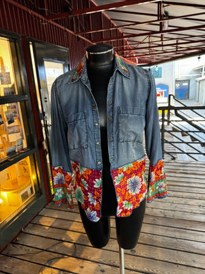 Mixed fabric Extra Small Jacket - JJSM810