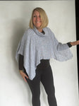 PONCHO WITH MATCHING SCARF LINEN - POL968