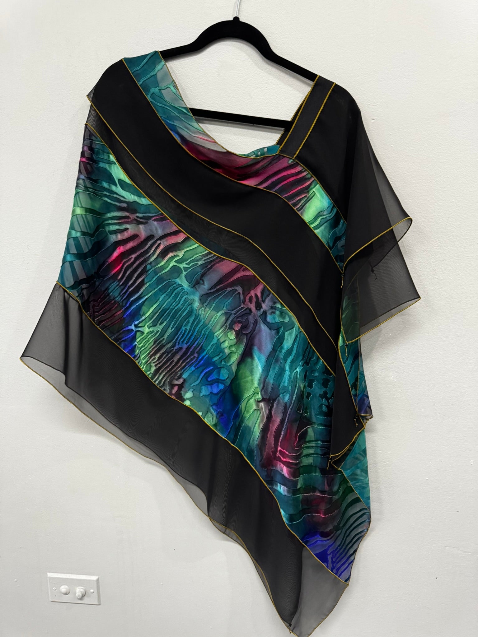EXCLUSIVE SALE - $100 OFF if you buy 2 or more until Wednesday, Oct 29 - silk poncho  po45