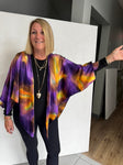 SILK TRIANGLED RUANA - TRS718