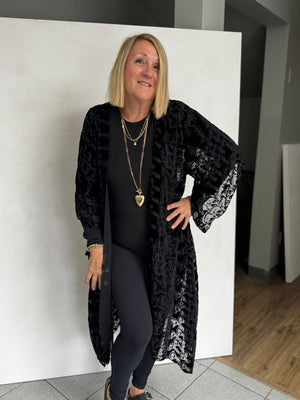 Silk Burn Out Velvet Jacket - JAS15