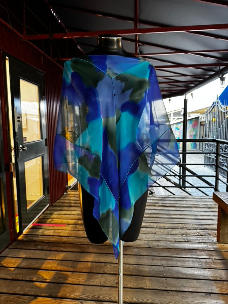 Silk Poncho - 16044