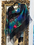 Silk larger and more detail Poncho - WRS918
