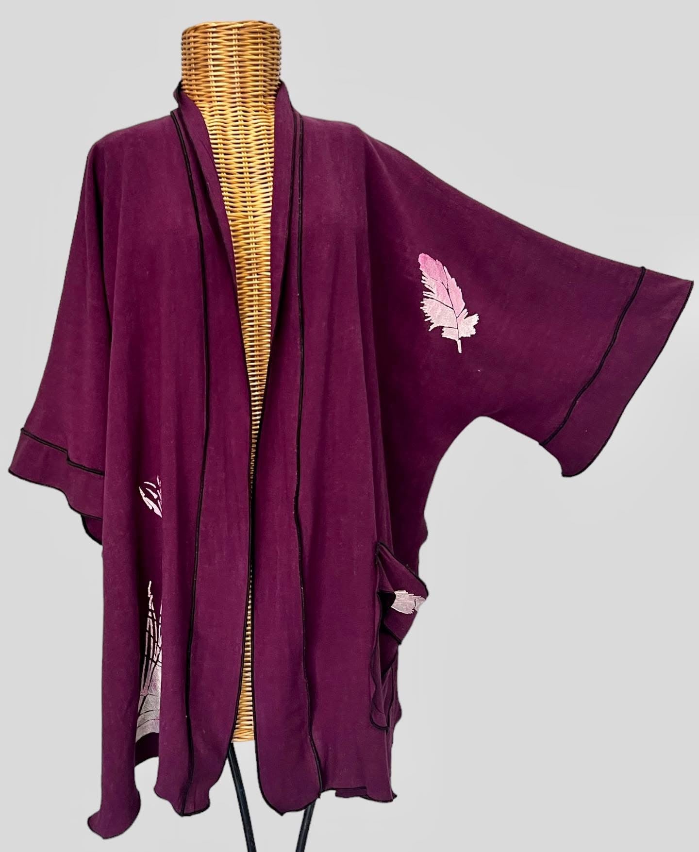 LINEN/VISCOSE JACKET HAND PAINTED - SAMPLE PRICED - JALV497