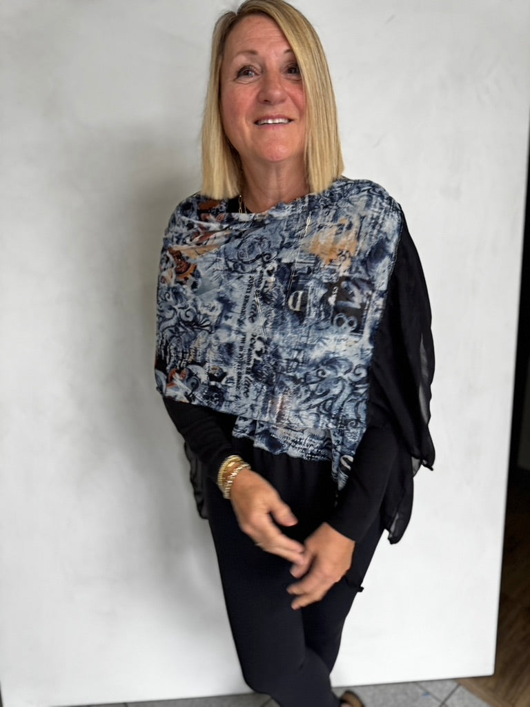 POLYESTER RUANA - RUP1112