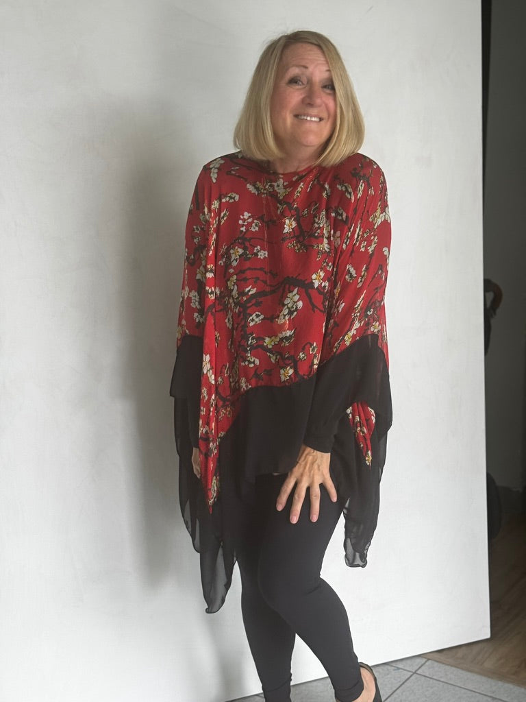 SILK PONCHO - POSP491
