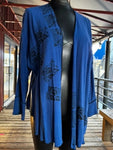 Linen Viscose Jacket with hand painting - JALV494
