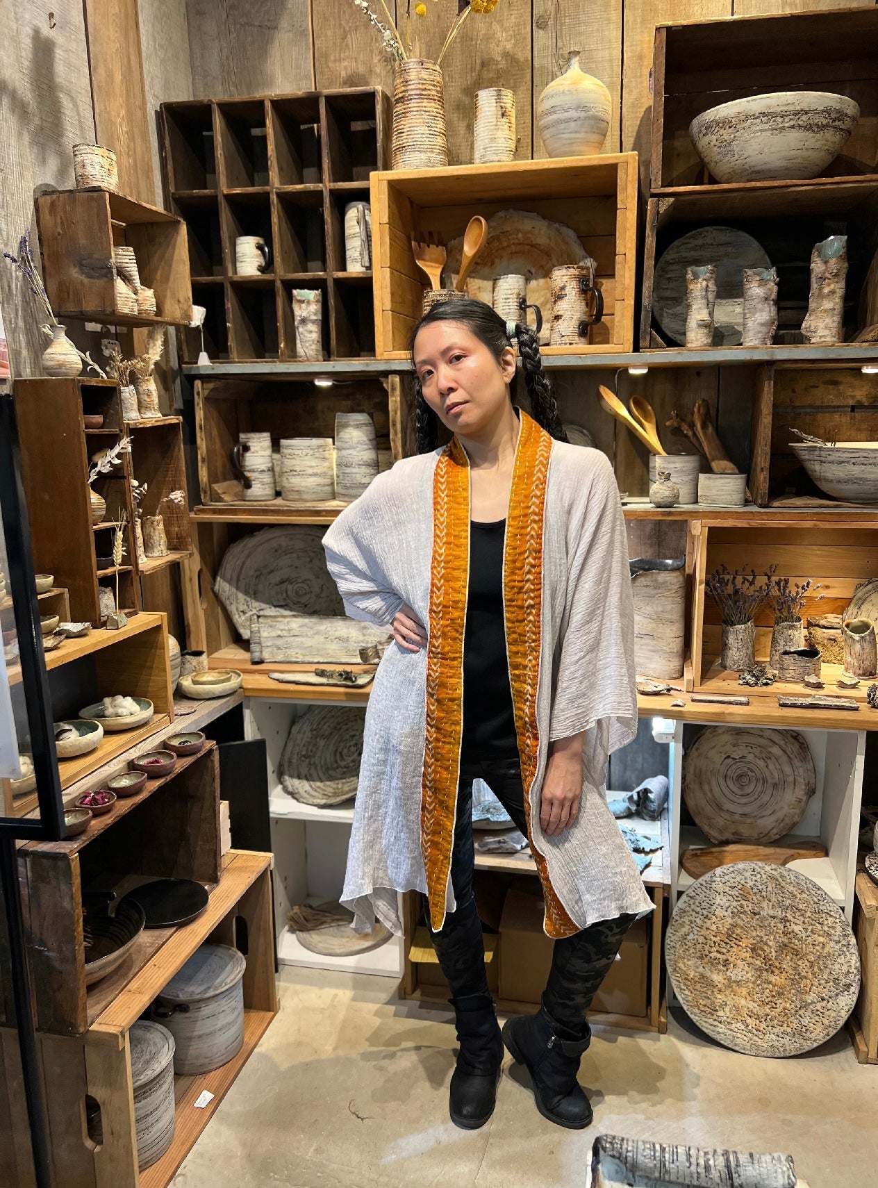 LINEN WITH VINTAGE COTTON JACKET - JALC116