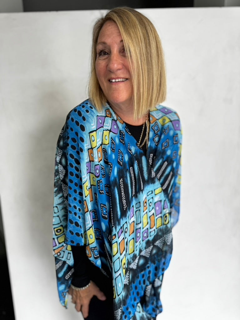 POLYESTER RUANA - JAP11114