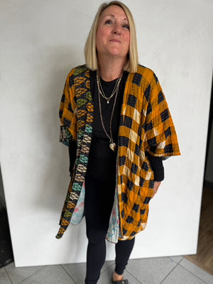 VINTAGE COTTON KANTHA JACKET - JAVC813