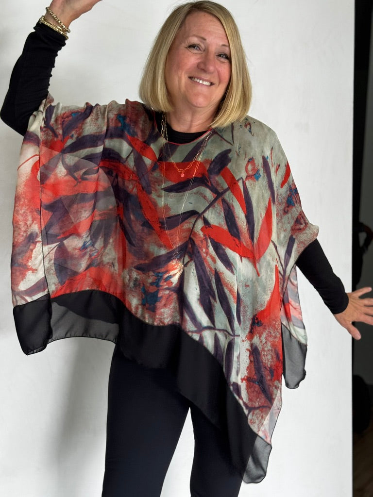 SILK PONCHO - POS11122