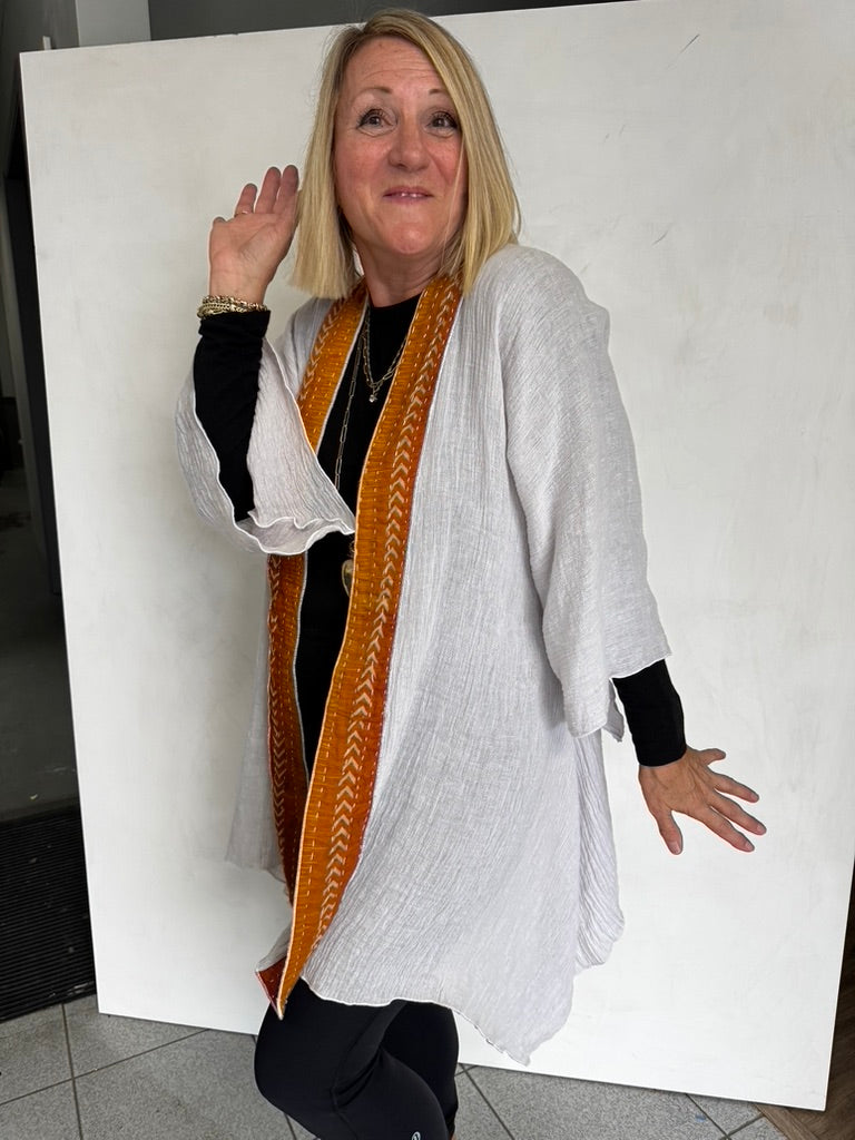 LINEN WITH VINTAGE COTTON JACKET - JALC116