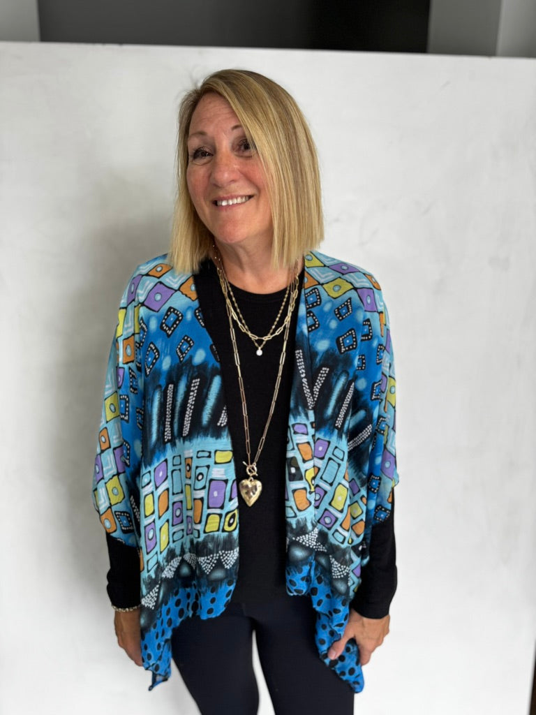 POLYESTER RUANA - JAP11114