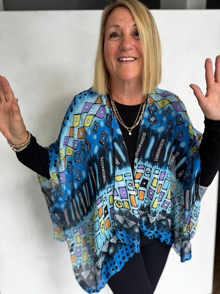 POLYESTER RUANA - JAP11114